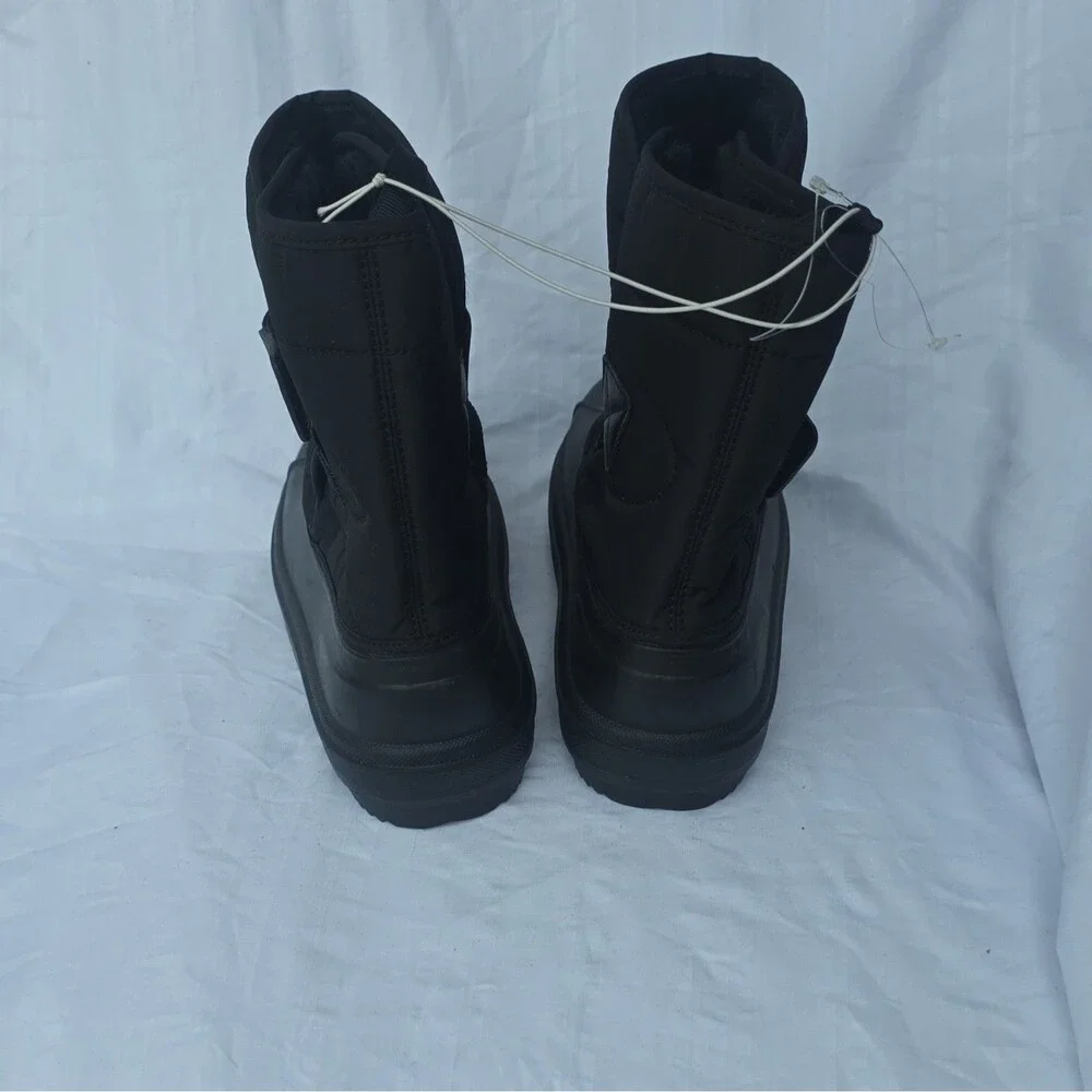 The Children's Place Black Snow Boots, Size 3 Unisex Kids Faux Fur Lined